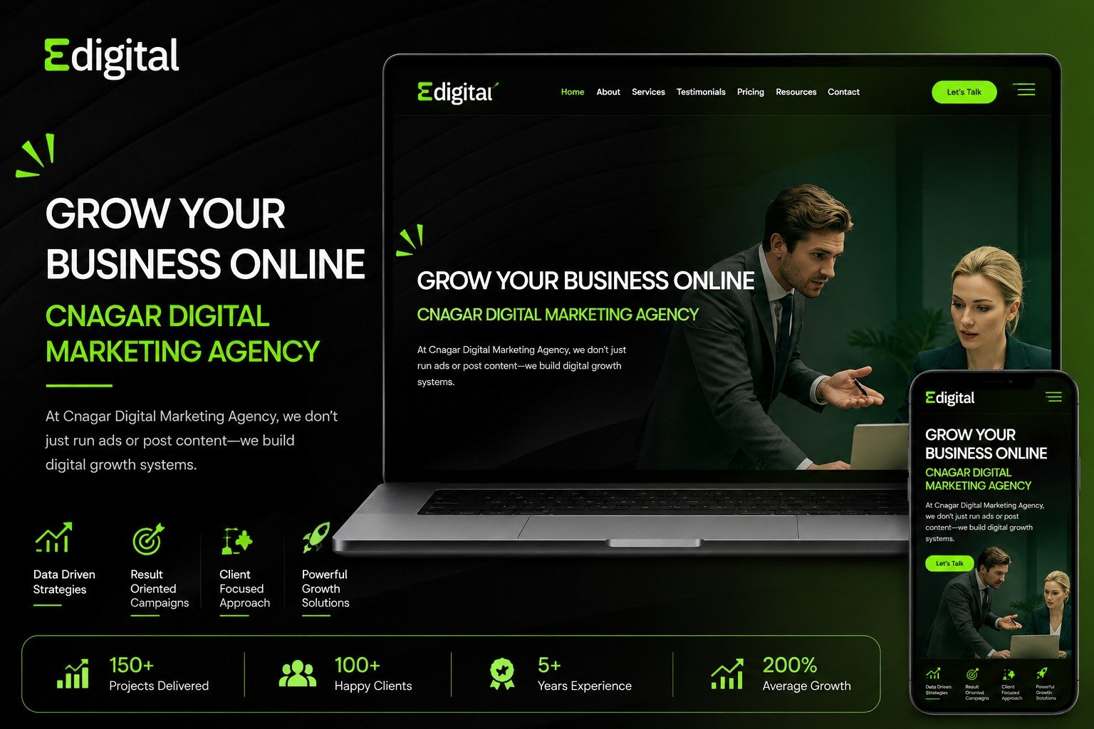 NeoGrowth – Digital Marketing Agency Website