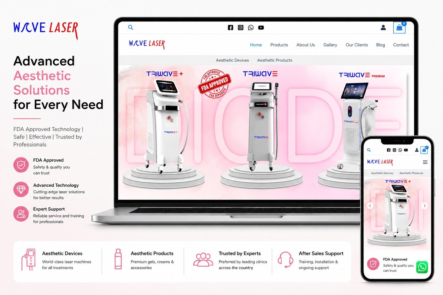LaserNova – Aesthetic & Medical Device Website Theme